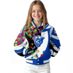custom georgia state panthers stars and stripes slashes blue varsity jacket best selling