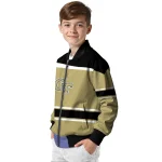 custom georgia tech yellow jackets stripe statement gold black bomber jacket best selling