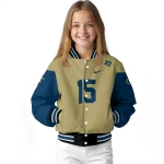 custom georgia tech yellow jackets team patch gold varsity jacket best selling