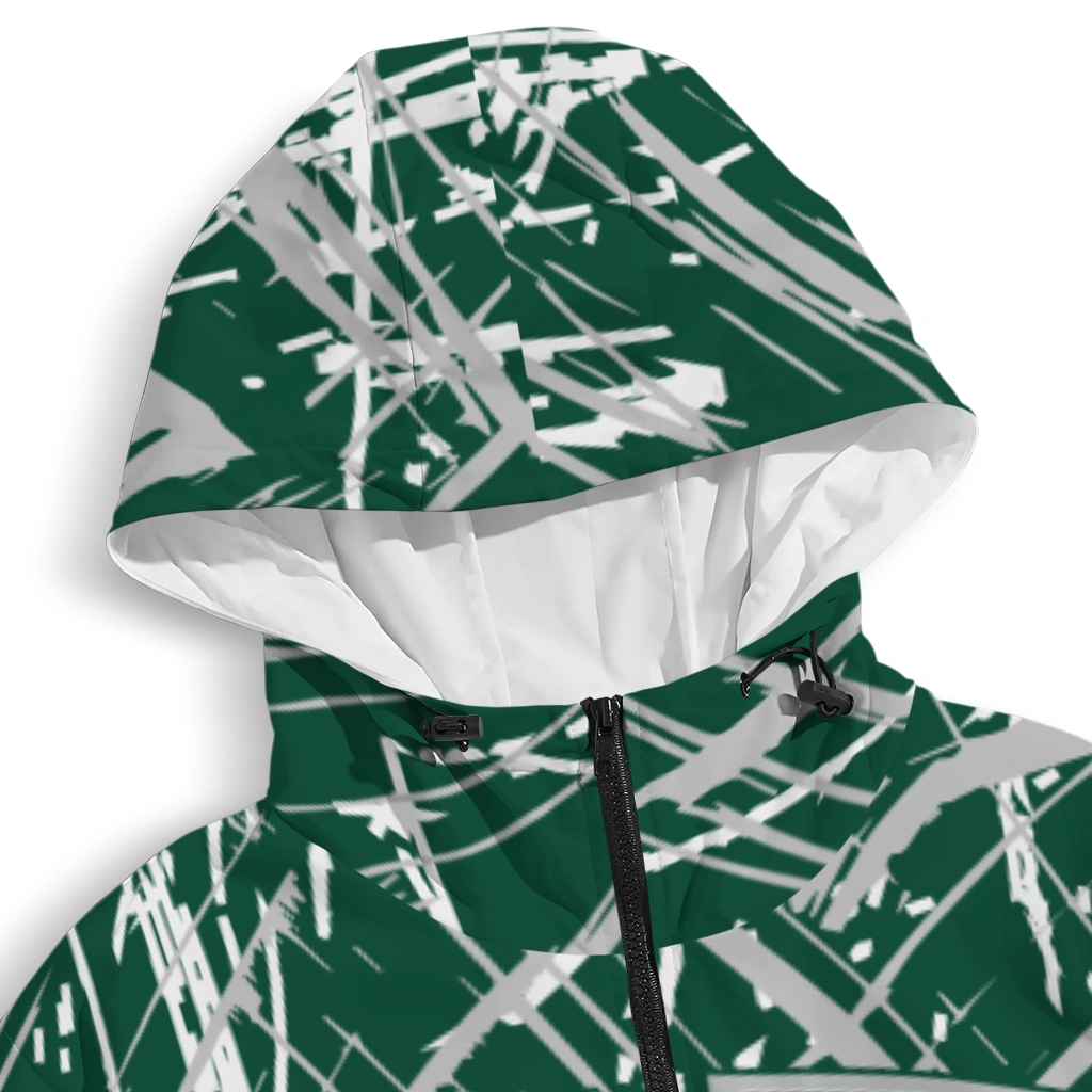 custom hawaii rainbow warriors brushstroke pattern green windbreaker jacket premium grade custom hawaii rainbow warriors brushstroke pattern green windbreaker jacket premium grade