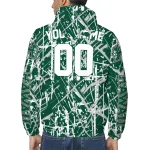 custom hawaii rainbow warriors brushstroke pattern green windbreaker jacket best selling