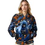 custom houston astros skull horde blue varsity jacket best selling