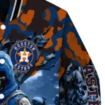 custom houston astros skull horde blue varsity jacket best selling