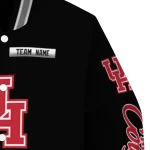 custom houston cougars american flag skull black varsity jacket best selling