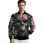 custom houston cougars camouflage skull camouflage bomber jacket best selling