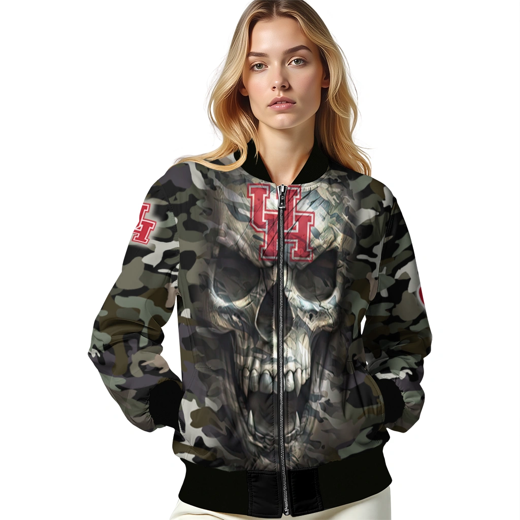 custom houston cougars camouflage skull camouflage bomber jacket latest model custom houston cougars camouflage skull camouflage bomber jacket latest model