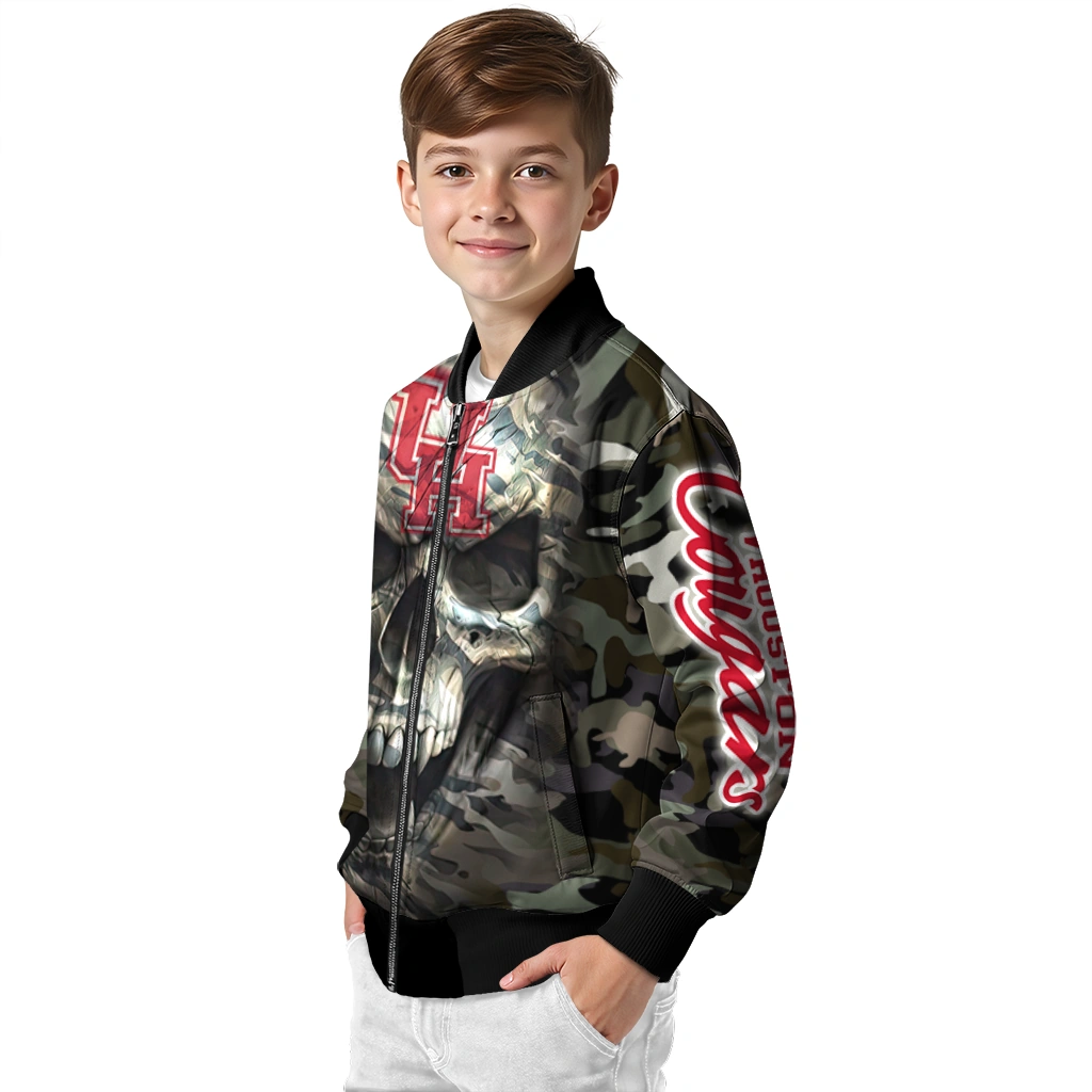 custom houston cougars camouflage skull camouflage bomber jacket trendy custom houston cougars camouflage skull camouflage bomber jacket trendy