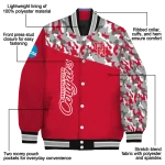 custom houston cougars camouflage splash red varsity jacket best selling