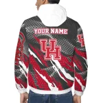 custom houston cougars claw mesh red gray windbreaker jacket best selling