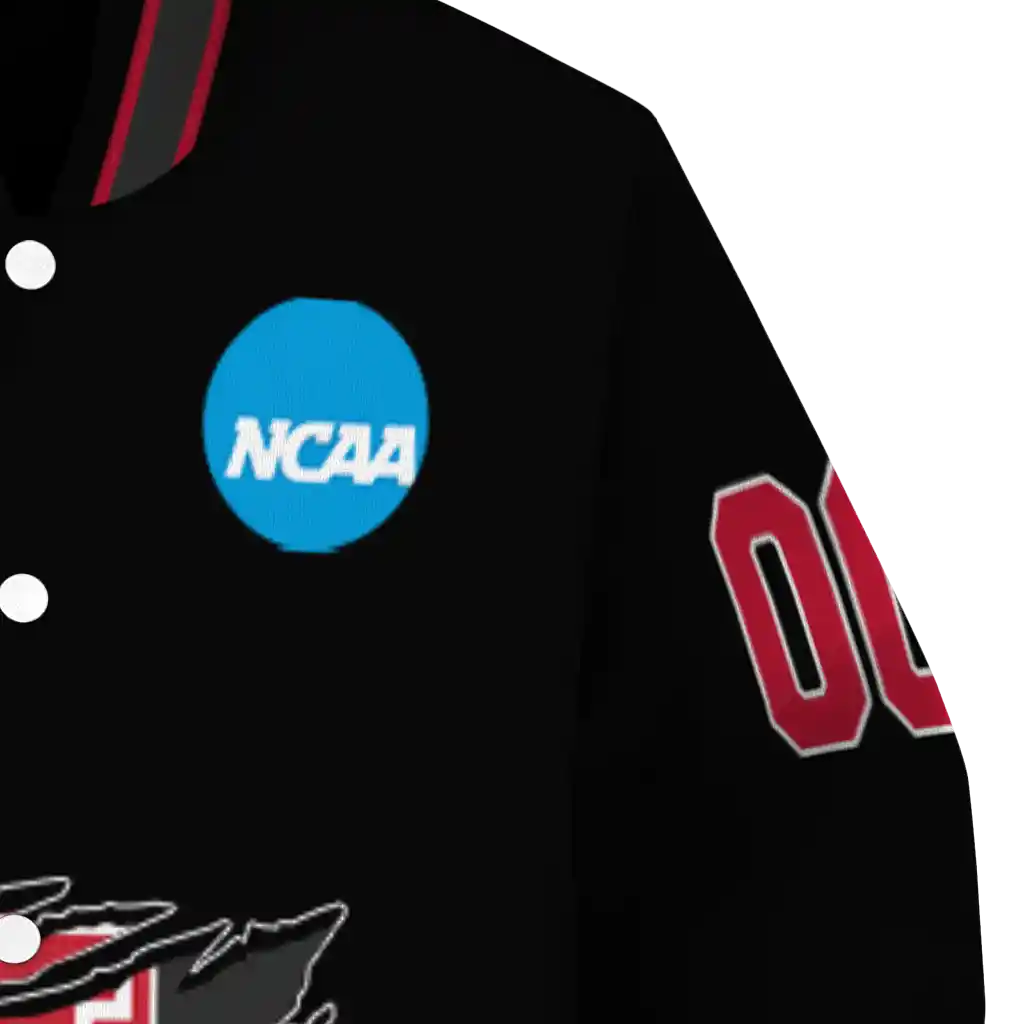 custom houston cougars claw shred black varsity jacket premium grade custom houston cougars claw shred black varsity jacket premium grade