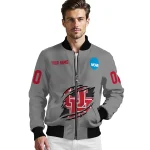 custom houston cougars feral slash grey bomber jacket best selling