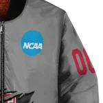 custom houston cougars feral slash grey bomber jacket best selling