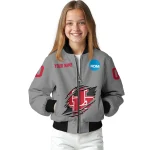 custom houston cougars feral slash grey bomber jacket best selling