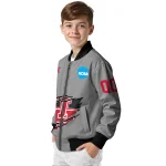 custom houston cougars feral slash grey bomber jacket best selling