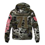 custom houston cougars skull camo camouflage windbreaker jacket best selling