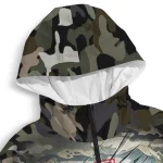 custom houston cougars skull camo camouflage windbreaker jacket best selling