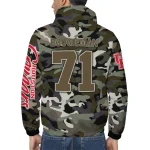 custom houston cougars skull camo camouflage windbreaker jacket best selling