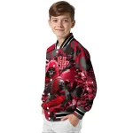 custom houston cougars skull horde red varsity jacket best selling