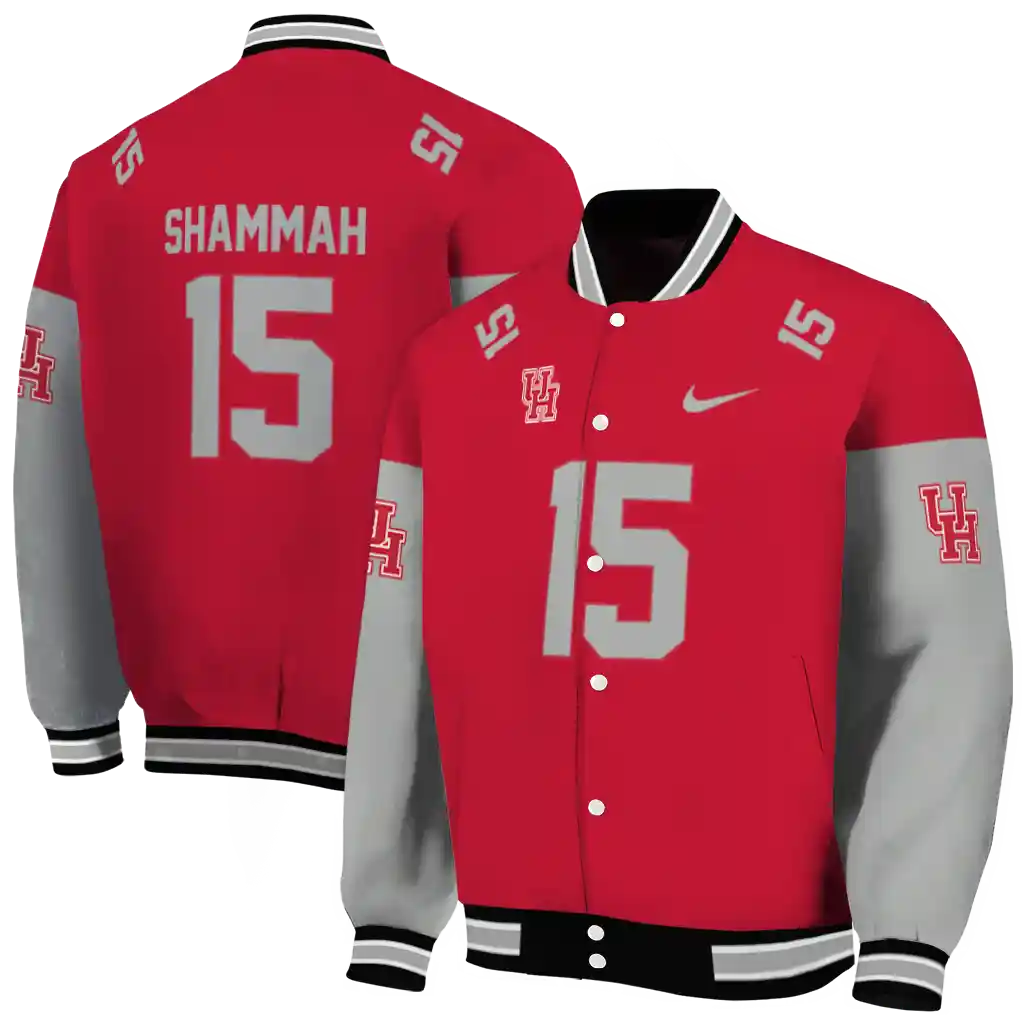 custom houston cougars team patch red varsity jacket fashion forward custom houston cougars team patch red varsity jacket fashion forward