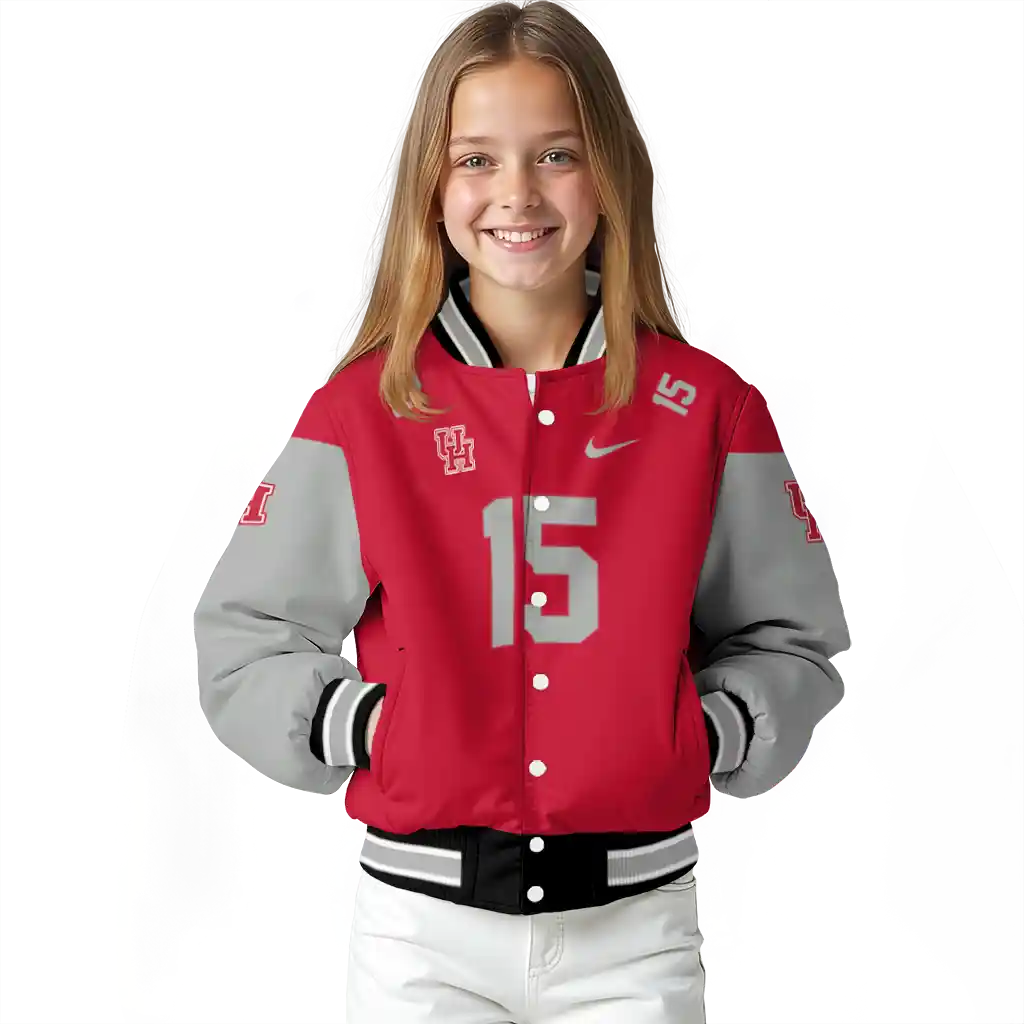 custom houston cougars team patch red varsity jacket top rated custom houston cougars team patch red varsity jacket top rated