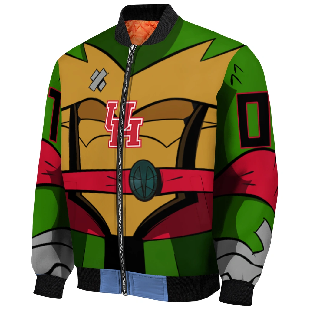 custom houston cougars turtle armor bomber jacket fashion forward custom houston cougars turtle armor bomber jacket fashion forward