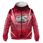 custom houston cougars us rock star red windbreaker jacket best selling