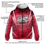 custom houston cougars us rock star red windbreaker jacket best selling
