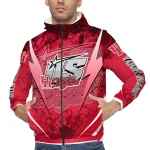 custom houston cougars us rock star red windbreaker jacket best selling