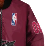 custom houston rockets claw slash red bomber jacket best selling