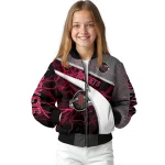 custom houston rockets electric flash red bomber jacket best selling