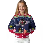 custom houston rockets spongebob playtime red blue varsity jacket best selling