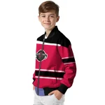 custom houston rockets stripe statement red black bomber jacket best selling