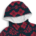 custom houston texans geometric blossom blue windbreaker jacket best selling