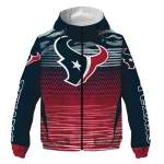 custom houston texans pattern layers blue windbreaker jacket best selling