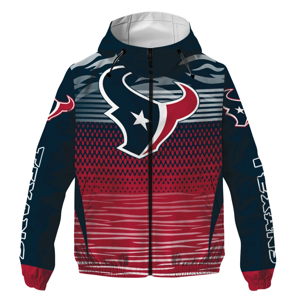 custom houston texans pattern layers blue windbreaker jacket best selling custom houston texans pattern layers blue windbreaker jacket best selling