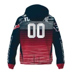 custom houston texans pattern layers blue windbreaker jacket best selling