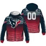 custom houston texans pattern layers blue windbreaker jacket best selling