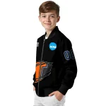 custom illinois fighting illini claw shred black bomber jacket best selling