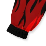 custom indiana hoosiers flame trim red black windbreaker jacket best selling