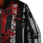 custom indiana hoosiers star stripes red black bomber jacket best selling