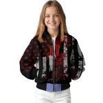 custom indiana hoosiers star stripes red black bomber jacket best selling