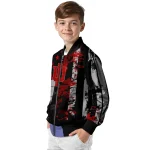 custom indiana hoosiers star stripes red black bomber jacket best selling