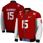 custom indiana hoosiers team patch red bomber jacket best selling