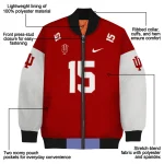 custom indiana hoosiers team patch red bomber jacket best selling