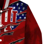 custom indiana hoosiers usa flag claws red varsity jacket best selling