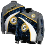 custom indiana pacers electric flash blue varsity jacket best selling
