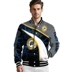 custom indiana pacers electric flash blue varsity jacket best selling