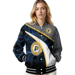 custom indiana pacers electric flash blue varsity jacket best selling