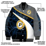 custom indiana pacers electric flash blue varsity jacket best selling