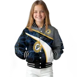 custom indiana pacers electric flash blue varsity jacket best selling